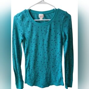 Mossimo Supply Co. Teal Long Sleeve Tee